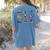 Boston Terriers Yoga Asana Pose And Meditation Women's Comfort Colors T-Shirt Back Print Blue Jean