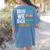 Bruh We Back Bruh No Cap We'Re Back Teacher Student Women's Comfort Colors T-Shirt Back Print Blue Jean