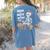 Bruh The Math Ain't Mathin' Show Your Work Halloween Teacher Women's Comfort Colors T-Shirt Back Print Blue Jean