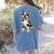 Camo Boston Terrier Pet Owner Camouflage Dog Lover Women's Comfort Colors T-Shirt Back Print Blue Jean