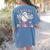 You Can't Scare Me I'm a Principal Halloween Teacher Women's Comfort Colors T-Shirt Back Print Blue Jean