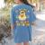 You Can't Scare Me I Teach 6th Grade Halloween Teacher Ghost Women's Comfort Colors T-Shirt Back Print Blue Jean