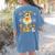You Can't Scare Me I Teach Pre-K Halloween Teacher Ghost Women's Comfort Colors T-Shirt Back Print Blue Jean
