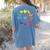 Chicken Themed Color Wheel Educational Art Teacher Artist Men Women Girls Kids Women's Comfort Colors T-Shirt Back Print Blue Jean