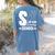 Christian Teacher S Is For Sunday School Essentials Women's Comfort Colors T-Shirt Back Print Blue Jean