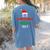 Is It Christmas Break Yet Teacher Xmas Winter Saying Women's Comfort Colors T-Shirt Back Print Blue Jean