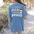 Coffee Gives Me Teacher Powers Teacher Women's Comfort Colors T-Shirt Back Print Blue Jean