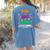 Computer Teacher Spooky Halloween Technology STEM Engineer Women's Comfort Colors T-Shirt Back Print Blue Jean