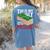 Couldn't Take The Pressure Geology Earth Science Teacher Women's Comfort Colors T-Shirt Back Print Blue Jean