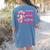 Created By God Called To Teacher Jesus Christian Teacher Women's Comfort Colors T-Shirt Back Print Blue Jean