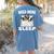 Cute Boston Terrier Need More Sleep Pajamas Nightgown Women's Comfort Colors T-Shirt Back Print Blue Jean