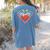 Cute Distressed Super Teacher Superhero Apple Women's Comfort Colors T-Shirt Back Print Blue Jean Cute Distressed Super Teacher Superhero Apple Women's Comfort Colors T-Shirt Back Print Blue Jean