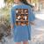 Cute Ghost Book Reading Books Lover Spooky Teacher Halloween Women's Comfort Colors T-Shirt Back Print Blue Jean
