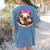 Cute Pug Shirt Donut Girls Dog Women's Comfort Colors T-Shirt Back Print Blue Jean