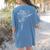 Dancing Turkey Happy Thanksgiving Day Ballet Dance Teacher Women's Comfort Colors T-Shirt Back Print Blue Jean