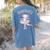 Dancolotl Ballerina Axolotl Ballet Dance Teacher Women's Comfort Colors T-Shirt Back Print Blue Jean