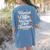 Daycare Provider Infant Teacher Quotes Toddler Teaching Women's Comfort Colors T-Shirt Back Print Blue Jean