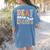 Deaf Dream Team Education Deaf Education Teacher Women's Comfort Colors T-Shirt Back Print Blue Jean