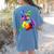 Dog Lover Boston Terrier Dog Colorful Boston Terrier Men Women Kids Women's Comfort Colors T-Shirt Back Print Blue Jean