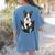 Dog Lovers Boston Terrier In Pocket Dog Face For Men Women Kids Women's Comfort Colors T-Shirt Back Print Blue Jean