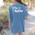 The Dogfather Boston Terrier Dog Dad Father's Day Women's Comfort Colors T-Shirt Back Print Blue Jean