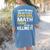 I Never Dreamed One Day I'd Be A Cool Math Teacher Women's Comfort Colors T-Shirt Back Print Blue Jean