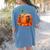 Fall Book Autumn Reading Teacher Halloween Pumpkin Season Women's Comfort Colors T-Shirt Back Print Blue Jean