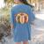 Fall Book Pumpkin Fall Librarians Bookworm Teachers Students Women's Comfort Colors T-Shirt Back Print Blue Jean