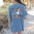 Fall Holiday Themed Thanksgiving Halloween Teacher Trick Or Women's Comfort Colors T-Shirt Back Print Blue Jean