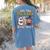 Are You Fall O Ween Directions Halloween Teacher Ghost Women's Comfort Colors T-Shirt Back Print Blue Jean