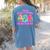 Are You Fall-O-Ween Directions Teacher Ghost Halloween Women's Comfort Colors T-Shirt Back Print Blue Jean