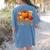 Fall Vibes Costume Teacher Thanksgiving Leopard Gnome Women's Comfort Colors T-Shirt Back Print Blue Jean