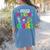 Feliz Primer Dia De Clases Kids Girl Teacher Spanish School Women's Comfort Colors T-Shirt Back Print Blue Jean