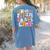 In My Fifth Grade Era 5th Grade Era Teacher Back To School Women's Comfort Colors T-Shirt Back Print Blue Jean