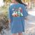 Floral Beakers Chemistry Lab Teacher Women's Comfort Colors T-Shirt Back Print Blue Jean Floral Beakers Chemistry Lab Teacher Women's Comfort Colors T-Shirt Back Print Blue Jean
