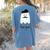 French Teacher Halloween Bonjour Ghost Women's Comfort Colors T-Shirt Back Print Blue Jean French Teacher Halloween Bonjour Ghost Women's Comfort Colors T-Shirt Back Print Blue Jean