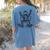 Frog Dissection Biology Anatomy Lab Science Teacher Women's Comfort Colors T-Shirt Back Print Blue Jean