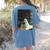 Ghost Library Halloween Book Reading Books Lover Teacher Women's Comfort Colors T-Shirt Back Print Blue Jean