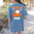 Girl Toddler Boo Crew Daycare Teacher Halloween Party Women's Comfort Colors T-Shirt Back Print Blue Jean