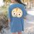 Good Egg Teacher Halloween Costume Group The Cool Bean Women's Comfort Colors T-Shirt Back Print Blue Jean