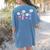 Grammar Teacher Wait What Stop It I Agree Humor Women's Comfort Colors T-Shirt Back Print Blue Jean