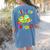 Groovy Field Trip Anyone Happy Field Day For Teachers Kids Women's Comfort Colors T-Shirt Back Print Blue Jean