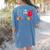 H Is For Head Start Teacher First Day Of School Tee Women's Comfort Colors T-Shirt Back Print Blue Jean