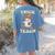 Halloween Teacher Shirts Women School Trick Or Teach Groovy Women's Comfort Colors T-Shirt Back Print Blue Jean