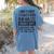 Halloween History Teacher Prisoner Costume Women's Comfort Colors T-Shirt Back Print Blue Jean