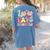 Happy 100th Day Of School 100 Days Brighter Teachers Kids Women's Comfort Colors T-Shirt Back Print Blue Jean Happy 100th Day Of School 100 Days Brighter Teachers Kids Women's Comfort Colors T-Shirt Back Print Blue Jean