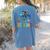 Happy First Day Of School Fish Rainbows Teacher Be Kind Women's Comfort Colors T-Shirt Back Print Blue Jean