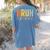 Happy Friyay Teacher Shirt Cute Teacher Fashion Bruh Fri-Yay Women's Comfort Colors T-Shirt Back Print Blue Jean