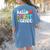 Hello First Grade Team 1st Grade Back To School Teacher Kids Women's Comfort Colors T-Shirt Back Print Blue Jean