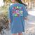 Helping Little Minds Grow Teacher Life Back To School Women's Comfort Colors T-Shirt Back Print Blue Jean